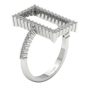 Engagement Wedding Ring Real Natural Diamond I1 G 0.55 Ct Prong Set 14K Yellow Gold/White Gold/Rose Gold With Certificate
