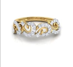 il_1588xN.1680057026_sd2f.jpg Antique Design Band SI FG 0.31Ct Real Diamond Wedding Christmas Gift Ring 14Kt White Gold/Yellow Gold/Rose Gold wiAuthenticate Certificate