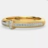 il_1588xN.1684775150_tu57.jpg Cross Eternity Band SI FG 0.11Ct Real Diamond Wedding Christmas Gift Ring 14Kt White Gold/Yellow Gold/Rose Gold Authenticate Certificate