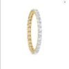 Linear Eternity Engagement Ring SI H 0.83 Ct Natural Diamod 14k Solid Yellow Gold/White Gold/Rose Gold Authenticate Certificate