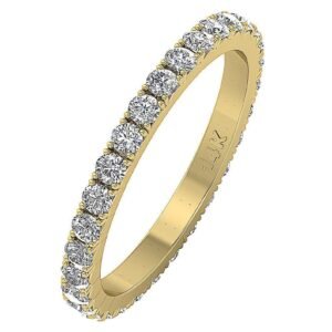 il_1588xN.1715037157_8wva.jpg 1.15Ct VS1 F Genuine Natural Real Diamond Eternity Engagement Ring Prone Set 14KT Yellow Gold/Rose Gold/White Gold With Certificate