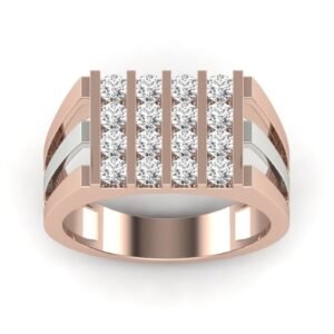 il_1588xN.1717243477_lzqh.jpg I1 F 1.4 Ct Natural Round Diamond 14K Rose Gold/Yellow Gold/White Gold Two Tone Men's Wedding Engagement Charistmas Ring With Certificate