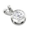 Solitaire Diamond I1 I2 H 0.40 Carat Pendant Necklace 14K White Gold/Rose Gold/Yellow Gold With Certificate With or Without Chain 18"
