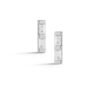 VVS F 0.08Ct Buggettee Diamond Earrings 14K Solid Yellow Gold/White Gold/Rose Gold Authenticate Certificate