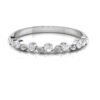 Floral Dot Diamond Ring SI1 H 0.11 Ct Round Cut 14K Solid Yellow Gold Authenticate Certificate