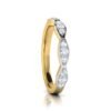 il_1588xN.2152774760_daqf.jpg KISS Diamond Band SI1 H 0.15 Ct Round Cut Diamond Ring For Valantine Day Special 14K Solid Yellow Gold Authenticate Certificate
