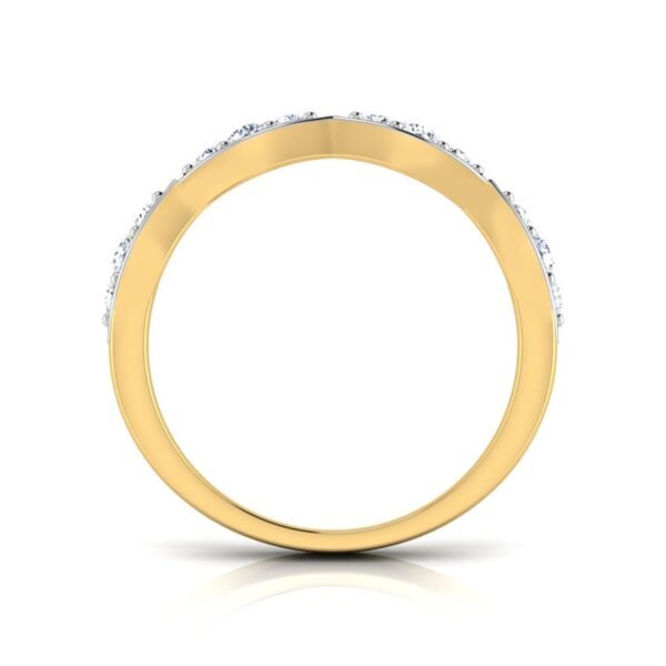 il_1588xN.2152774768_pdj6.jpg KISS Diamond Band SI1 H 0.15 Ct Round Cut Diamond Ring For Valantine Day Special 14K Solid Yellow Gold Authenticate Certificate