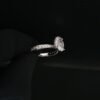 Oval Solitaire Ring Made in 10/14 KT Gold Embellished with Shinny Moissanite Diamonds For Birthday And Anniversary Gift For Special Person