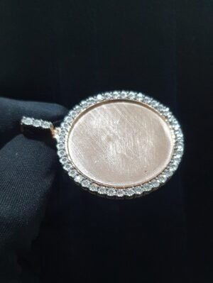 il_1588xN.4505755249_tta5.jpg Photo Pendant With Illusion Setting in 14k Gold Studded with VS1 F Color Certified Lab Grown Diamond, No Extra Cost for Photo Print