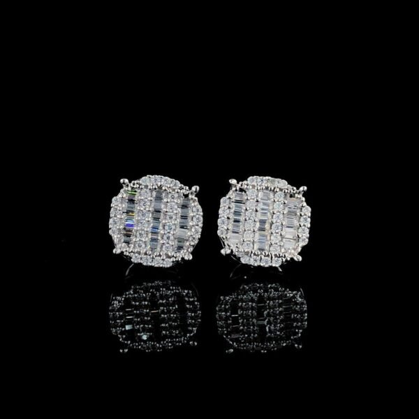 il_1588xN.5166367740_blvs.jpg Iced Out Round Shape Earring Made in 18 / 14 / 10 KT Gold Embellished with Shinny Moissanite Diamonds For The Birthday And Anniversary Gift