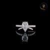 il_1588xN.5640704605_cu3d.jpg Pear Brilliant Cut Lab Grown Diamond Ring 1 CT - 3 CT Solitaire Engagement Ring D/VVS Lab Grown Diamond Wedding Ring for Her