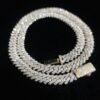 il_1588xN.6093649069_er7b.jpg Iced Out 8 mm Miami Cuban Link Chain Made In 925 Sterling Silver Embellished With Shinny Moissanite Diamonds Available In Different Inches