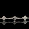 Elegant Flower Bracelet Made In 10 / 14 KT Gold Embellished With VVS Moissanite Diamond For Anniversary And Birthday Gift To Special One