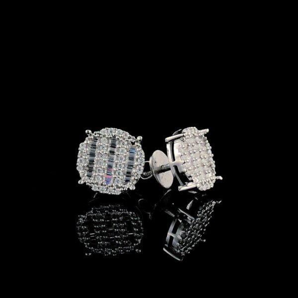 il_1588xN.6229212620_lq33.jpg Iced Out Round Shape Earring Made in 18 / 14 / 10 KT Gold Embellished with Shinny Moissanite Diamonds For The Birthday And Anniversary Gift