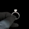Oval Solitaire Ring Made in 10/14 KT Gold Embellished with Shinny Moissanite Diamonds For Birthday And Anniversary Gift For Special Person