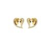 Heart Shape Diamond Earring Made In 18 / 14 / 10 KT Gold Embellished With Certified Lab Diamonds For The Birthday And Anniversary Gift