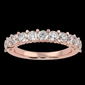 Eleven Diamond Wedding Diamond Ring Made In 18 / 14 / 10 / KT Gold Embellished With Certified Lab Diamonds For Wedding And Anniversary Gift