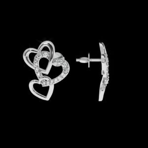 il_1588xN.6289879908_l7sa.jpg Heart Shape Stud Valentine Gift Earring Made In 18 / 14 / 10 KT Gold Embellished With Certified Lab Diamond For Wedding And Anniversary Gift