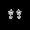Wedding Diamond Earring Made In 18 / 14 / 10 KT Gold Embellished With Certified Lab Diamonds For Wedding And Anniversary Gift For Her