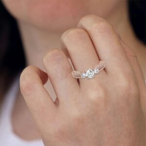 Magnificat Gold Solitaire Diamond Ring Made In 18 / 14 / 10 KT Gold Embellished With Certified Lab Diamond For Wedding And Anniversary Ring