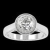 Sparkling Elegance Round Diamond Ring Made In 18 / 14 / 10 KT Gold Embellished With Certified Lab Diamonds For Anniversary And Wedding Gift