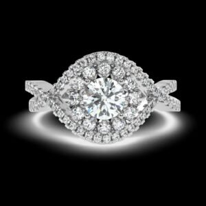 il_1588xN.6360380701_5oby.jpg Twisted Style Diamond Ring Made In 18 / 14 / 10 KT Gold Embellished With Certified Lab Diamonds For Anniversary And Wedding Gift For Her