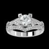 Eternity Charm Round Solitaire Diamond Ring Made In 18 / 14 /10 KT Gold Studded With Certified Lab Diamond For Wedding And Anniversary Gift