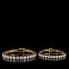Iced Out 5 MM Round Tennis Bracelet Made In 10 KT Gold Embellished With Shinny Moissanite Diamond For Birthday And Anniversary Gift For Her