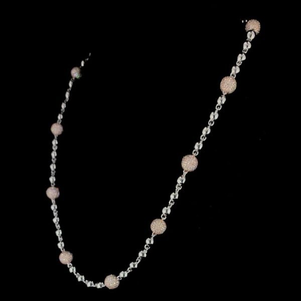 il_1588xN.6378593501_mj4l.jpg Beaded Iced Out Diamond Necklace Made In 925Sterling Silver Studded With Shinny Moissanite Diamond For Birthday And Anniversary Gift For Her