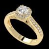 il_1588xN.6453039016_l3th.jpg Solitaire Round Diamond Ring Made In 18 / 14 / 10KT Gold Embellished With Certified Lab Diamond For The Anniversary And Wedding Gift For Her