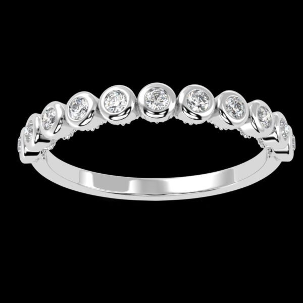 Round Diamond Unique Design Ring Made In 18 / 14 / 10 KT Gold Studded With Certified Lab Diamonds For Wedding And Anniversary Gift For Her