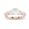 il_1588xN.6515936486_o28e.jpg Unique Style Round Diamond Ring Made In 18/14/10 KT Gold Embellished With Certified Lab Diamond For The Wedding And Anniversary Gift For Her