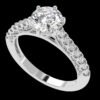 il_1588xN.6518727171_dq5s.jpg Round Solitaire Diamond Ring Made In 18 / 14 / 10 KT Gold Embellished With Certified Lab Diamonds For Wedding And Anniversary Gift For Her