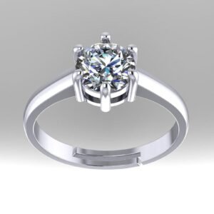 Eternity Elegance Round Diamond Ring Made In 18/14/10 KT Gold Embellished With Certified Lab Diamonds For The Wedding And Anniversary Gift