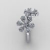 il_1588xN.6625871461_6j0b.jpg Beautiful Flower Round Diamond Ring Made In 18 / 14 / 10 KT Gold Studded With Certified Lab Diamonds For The Birthday And Anniversary Gift