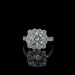 Solitaire Round Diamond Ring Made In 18/14/10 KT Gold Embellished With Certified Lab Diamonds For The Wedding And Anniversary Gift For Her