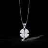 Gold & Diamond Four-Leaf Clover Pendant Made In 18 / 14 / 10KT Gold Studded With Certified Lab Diamond For The Birthday And Anniversary Gift