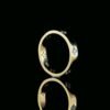Beautiful Floral Round Diamond Ring Made In 18/14/10 KT Gold Studded With Shinny Moissanite Diamonds For The Birthday And Anniversary Gift