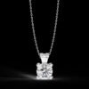 Elegant Solitaire Diamond Pendant Made In 18 / 14 / 10 KT Gold Embellished With Certified Lab Diamonds For The Anniversary And Wedding Gift