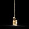 Elegant Solitaire Diamond Pendant Made In 18 / 14 / 10 KT Gold Embellished With Certified Lab Diamonds For The Anniversary And Wedding Gift