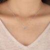 Elegant Solitaire Diamond Pendant Made In 18 / 14 / 10 KT Gold Embellished With Certified Lab Diamonds For The Anniversary And Wedding Gift