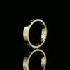 Beautiful Floral Round Diamond Ring Made In 18/14/10 KT Gold Studded With Shinny Moissanite Diamonds For The Birthday And Anniversary Gift