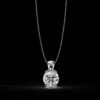 Brilliant Round Cut Solitaire Pendant Made In 18/14/10 KT Gold Embellished With Certified Lab Diamonds For The Wedding And Anniversary Gift