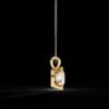 Brilliant Round Cut Solitaire Pendant Made In 18/14/10 KT Gold Embellished With Certified Lab Diamonds For The Wedding And Anniversary Gift