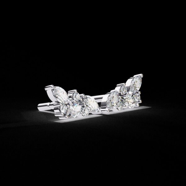 il_1588xN.6830731132_kv0t.jpg Marquise & Round Diamond Cluster Stud Earrings Made In 18/14/10KT Gold Studded With Certified Lab Diamond For Anniversary And Birthday Gift