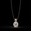 Brilliant Round Cut Solitaire Pendant Made In 18/14/10 KT Gold Embellished With Certified Lab Diamonds For The Wedding And Anniversary Gift