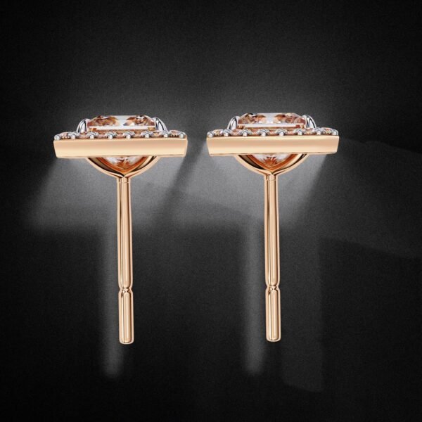 il_1588xN.6866867403_dgpl.jpg Princess Cut Diamond Stud Earrings Made In 18 / 14 / 10 KT Gold Embellished With Certified Lab Diamonds For Anniversary And Birthday Gift