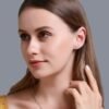 Classic Round Diamond Stud Earrings Made In 18 / 14 / 10 KT Gold Studded With Certified Lab Diamond For The Anniversary And Wedding Gift
